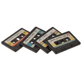 Magneter 4-pack - Retro kassettband