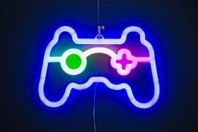 Neon LED-skylt "Gamer"