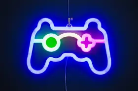 Neon LED-skylt "Gamer"