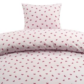 B&auml;ddset 2-delar - Hj&auml;rtrud rosa