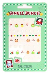 Självlysande nagelstickers med julmotiv