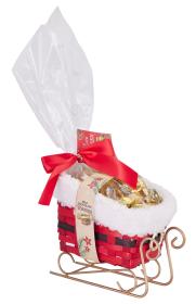 Jultomtens sl&auml;de med chokladkolor