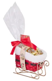 Jultomtens sl&auml;de med chokladkolor