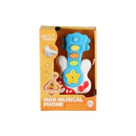 Leksak -minigitarr med ljud (Bl&aring;)