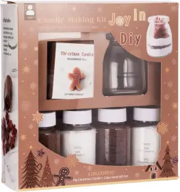 Gör ditt eget julljus - Pepparkaksgubbe