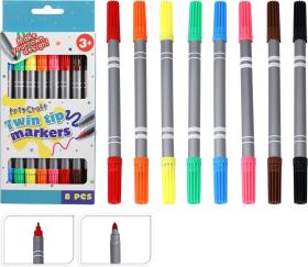 Dubbelsidiga tuschpennor 8-pack