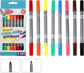 Dubbelsidiga tuschpennor 8-pack