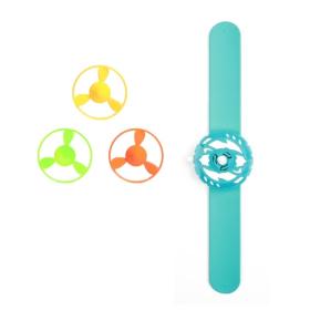 Sn&auml;pparmband med snurra (Bl&aring;)