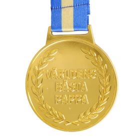 B&auml;sta Pappa medalj i metall