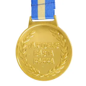 B&auml;sta Pappa medalj i metall