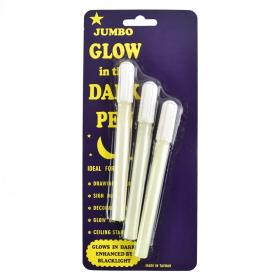 Glow in the dark penna 3-pack