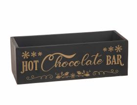 Trälåda "HOT CHOCOLATE BAR"