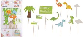 Cake topper set -Dinosaurie