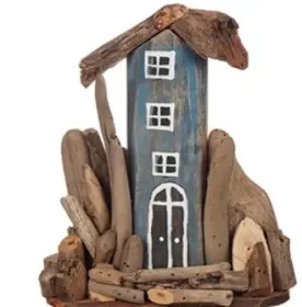 Ett hus i drivved (Bl&aring;)