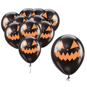 Ballonger 10st Svarta pumpor