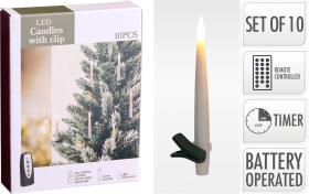 Tr&aring;dl&ouml;sa LED julgransljus 10-pack