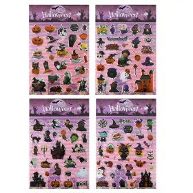 3D klisterm&auml;rken -Halloween (Orange pumpor/texter)