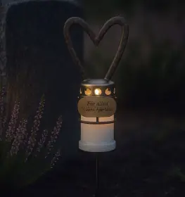 Gravljushållare i smide - Hjärta