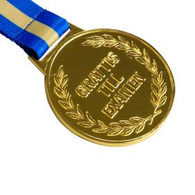Grattis till examen medalj i metall