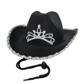 Cowboyhatt med tiara