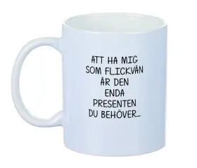 Porslinsmugg - Att ha mig som FLICKVÄN