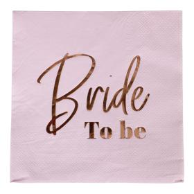 Servetter 16-pack - Bride to be