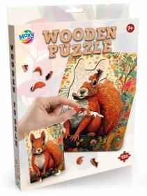 Tr&auml;pussel 128 bitar - Ekorre