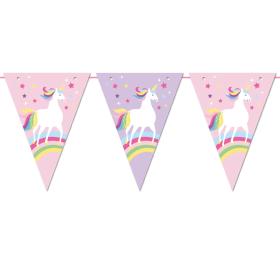 Girlang med flaggor -Unicorn