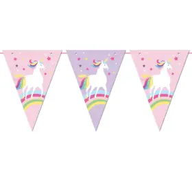 Girlang med flaggor -Unicorn