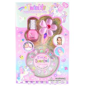 L&ouml;snaglar & nagellack "Twinkle"