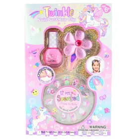 L&ouml;snaglar & nagellack "Twinkle"