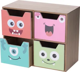 F&ouml;rvaringsbox 4 l&aring;dor Monster