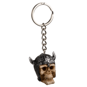 Nyckelring d&ouml;skalle (viking deluxe)