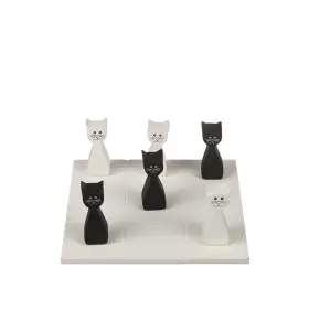 Tre i rad - Katter (svart/vit)