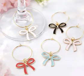 Glasmark&ouml;rer 6-pack - Rosetter