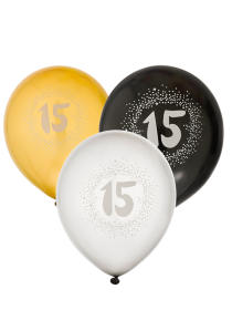 Ballonger i 6-pack "15"