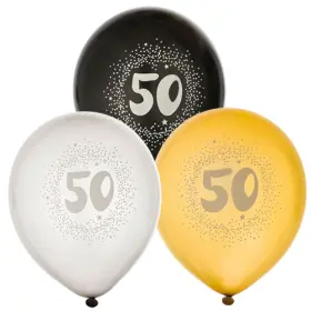 Ballonger i 6-pack "50"