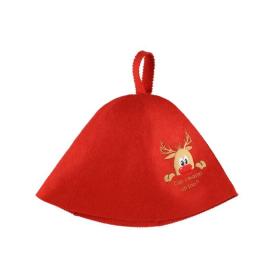 Bastuhatt med julmotiv
