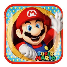 Papperstallrik i 8-pack -SUPER MARIO