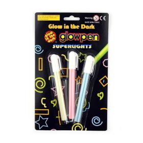 Glow in the dark pennor 3-pack