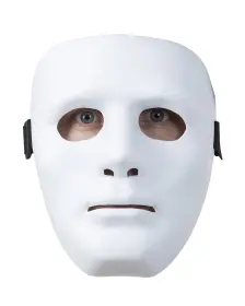 Maskeradmask Vit staty