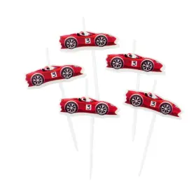 Tårtljus i 5-pack -Racing bilar