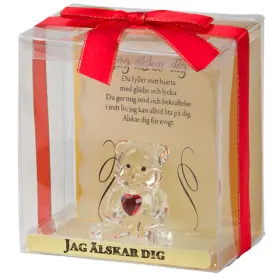 Glasnalle "jag älskar dig"