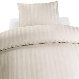 Bäddset 2-delar hotellsatin (Champagne)