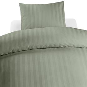 B&auml;ddset 2-delar hotellsatin (Gr&ouml;n)