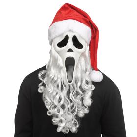 Ghostface mask med tomteluva & sk&auml;gg