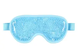 Ljusblå kylande gelmask