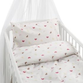 B&auml;ddset Spj&auml;ls&auml;ng - Hj&auml;rtrud beige