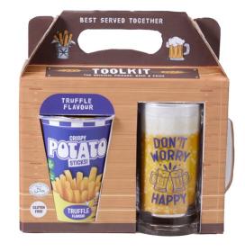 &Ouml;lglas och potatisstavar - Tryffelsmak