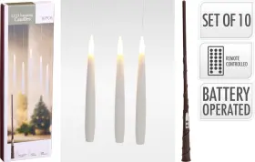 Sv&auml;vande LED-antikljus 10-pack